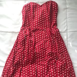 Xhilaration Red Polkadot dress